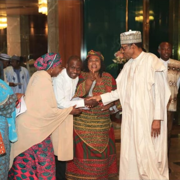 During a visit to His Excellency President Muhammadu Buhari, GCFR, 2020