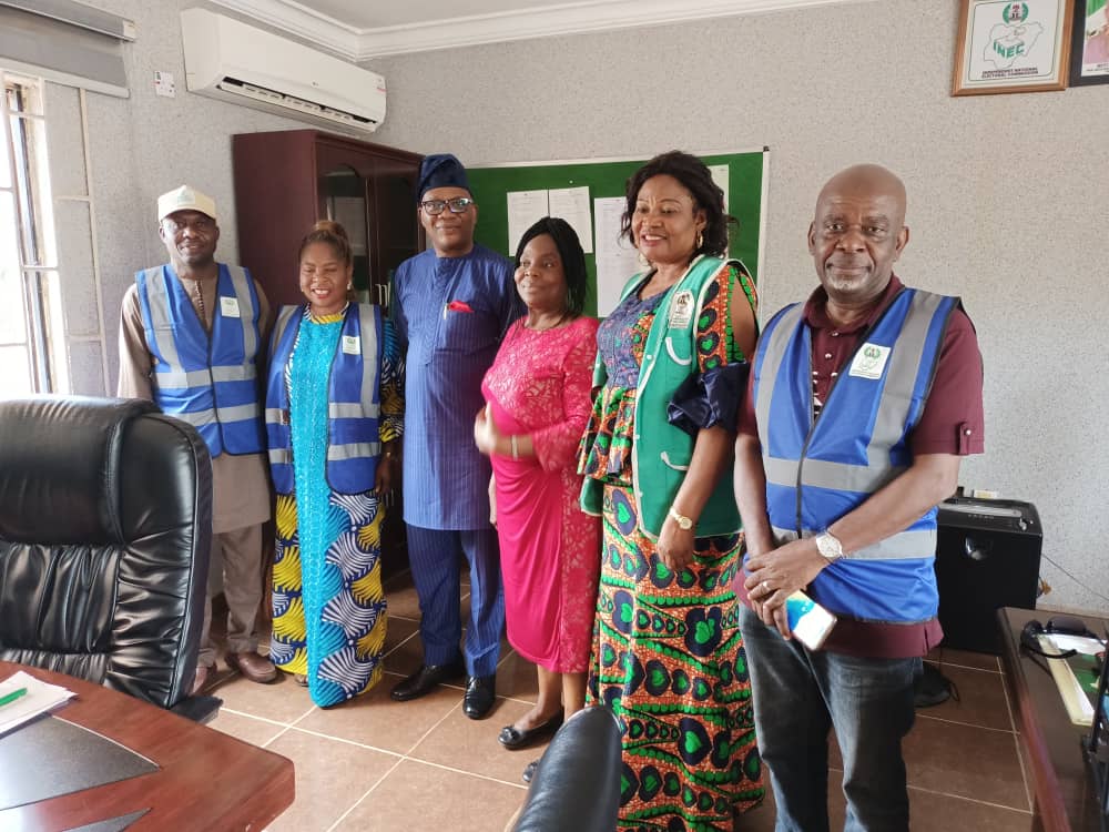 Our CVR monitoring Team to Ogun state with the state REC.