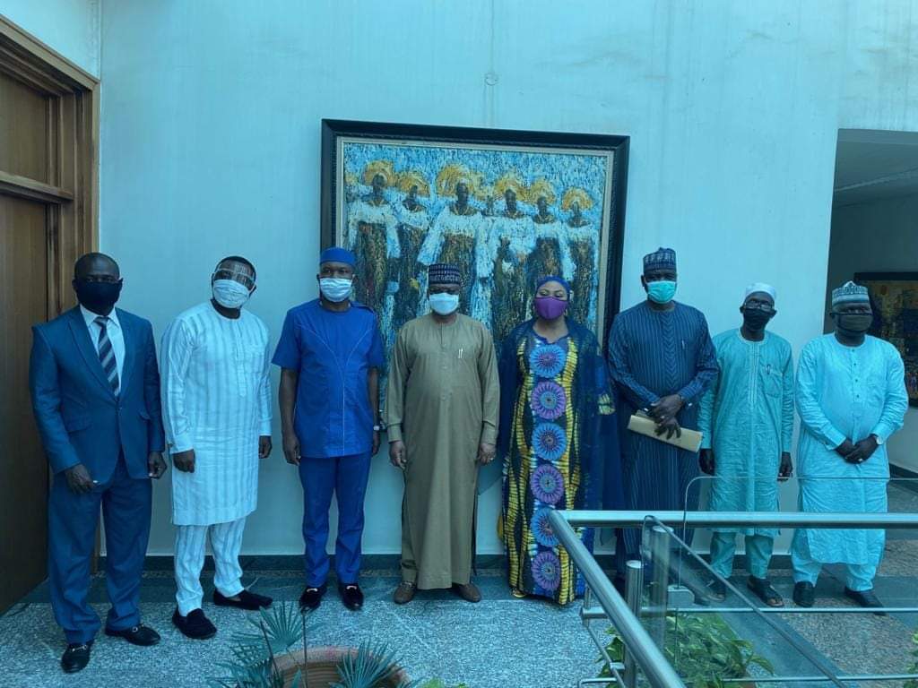 With the Perm Sec and Director, Min of Foreign Affairs as part of our mediations to solving the Ghana Nigeria Trade/Traders disputes 2021