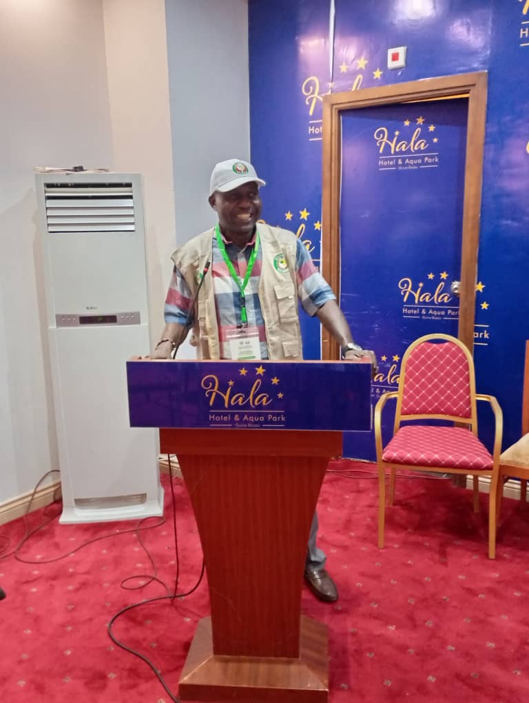 Addressing the Observers during the ECOWAS OBSERVERS TRAINING IN GUINEA BISSAU